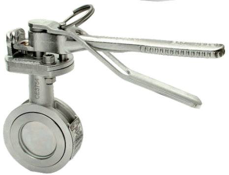 2"CLAMPED BUT VLV SING HAND OP