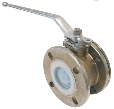 3" PFA LINED BALLVALVE LH