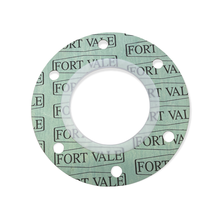 CAF/PTFE ENVELOPE GASKET BETWEEN TANK WELD IN FLANGE AND SYPHON TUBE - 6-HOLES