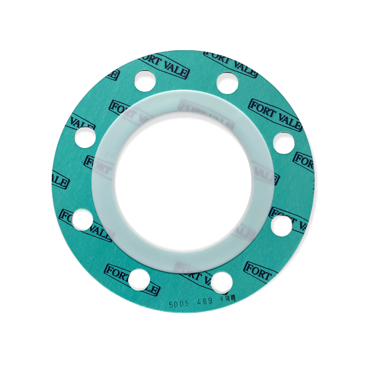 CAF/PTFE ENVELOPE GASKET FOR 4" BUTTERFLY VALVE - OUTLET 8 HOLES