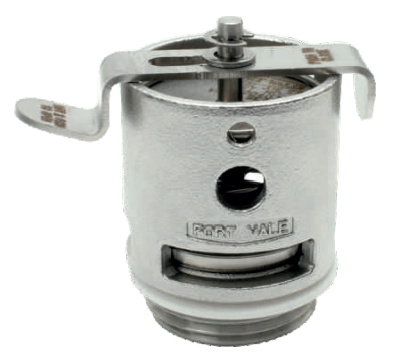 1"BSP FEMALE IBC RELIEF VALVE - PERLAST SEALS - SET AT 7PSI & 1.5"HG VACUUM - LOCKING BRACKET