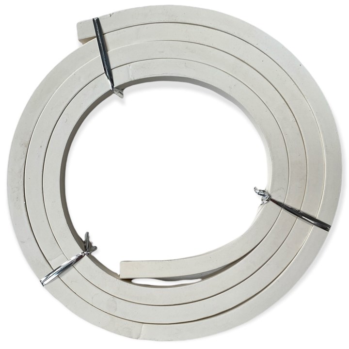 SWEET WHITE RUBBER MANLID SEAL CUT LENGTH 15X15X1750 MM
