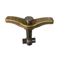 3/4" WHITWORTH SWINGBOLT ASSEMBLY - 19MM EYE - LENGTH 95MM - BRASS WINGNUT