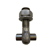 3/4" WHITWORTH SWINGBOLT ASSEMBLY - 16MM EYE - LENGTH 66MM - HEXAGON NUT